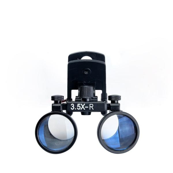 EUSTOMA クリップ式拡大鏡 ミニ双眼ルーペ メガネ/ゴーグルに装着可能 軽量 プラスチッククリ...