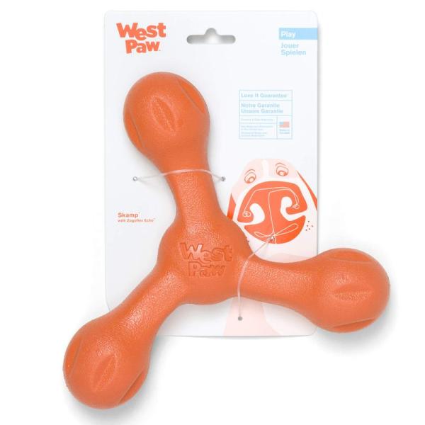 West Paw 犬用おもちゃ ゾゴフレックス エコー スキャンプ 犬 犬の引っ張りっこのおもちゃ ...