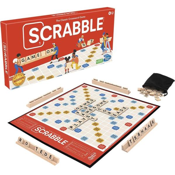 Scrabble スクラブル ボードゲーム 2-4人でプレイ可能 クロスワード ゲーム 英語版 並行...