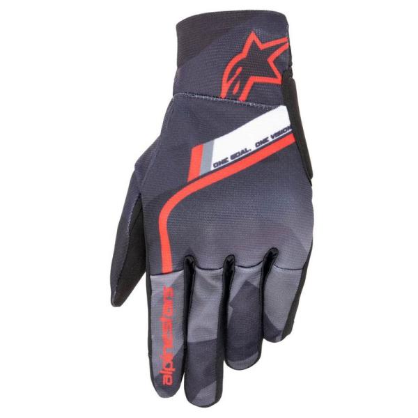 alpinestars(アルパインスターズ) バイクグローブ ブラック/グレイ/カモ/ブライトレッド...