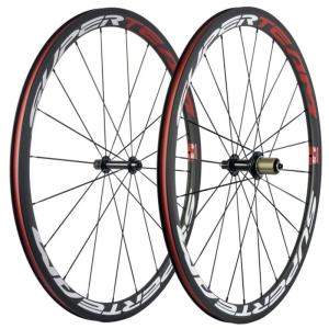 SUPERTEAMカーボンホイール700C固定ギアホイールセット (88mm