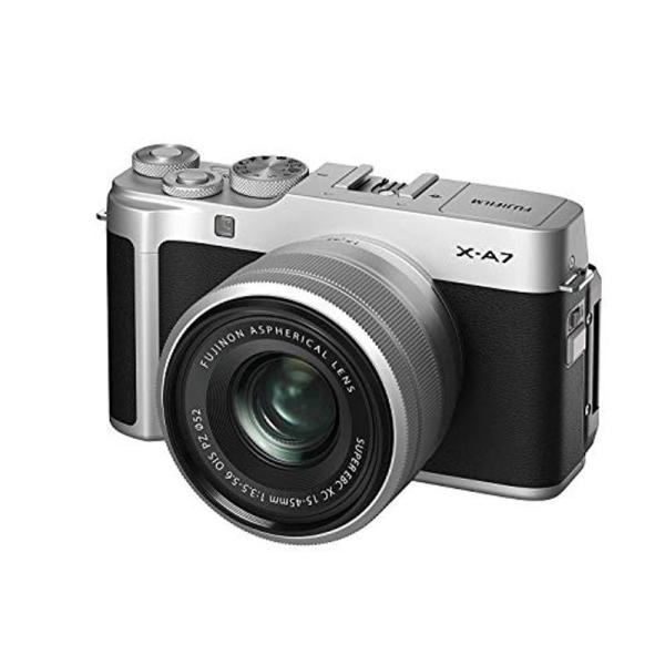 FUJIFILM ミラーレス一眼カメラ X-A7レンズキット シルバー X-A7LK-S