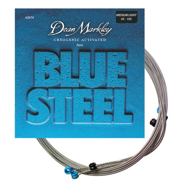 Dean Markley ディーンマークレー エレキベース弦 ブルースティール ステンレス Blue...