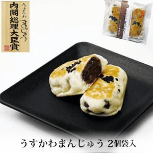 うすかわ まんじゅう 2個 袋入 メーカー直送 北海道小豆 和菓子 饅頭 受賞 お取り寄せ 石川県 金沢 末広堂