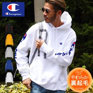 【クーポン対象外】Champion チャンピオン パーカー メンズ トップス プルオーバーパーカー 長袖 スウェット 袖プリント 裏起毛 秋 秋服 送料無料