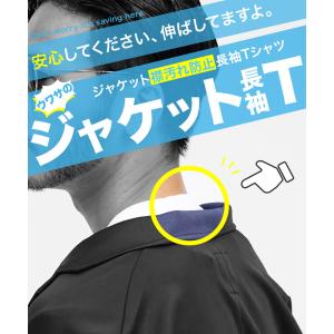 Tシャツ メンズ 長袖 ジャケットTシャツ ク...の詳細画像1