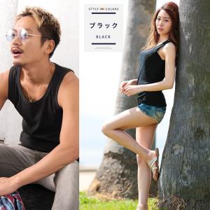 タンクトップ メンズ トップス 無地 ユニセッ...の詳細画像2