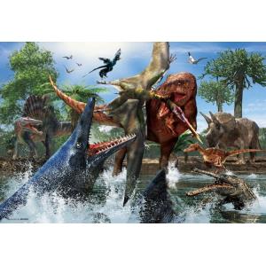 ジグソーパズル 150ピース ティラノサウルス VS モササウルス   服部 雅人 BEV-L74-168