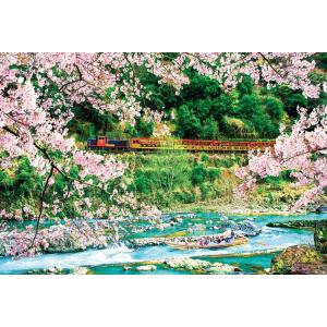 ジグソーパズル 300ピース 桜の保津峡   国内風景 BEV-300-007｜ジグソークラブ