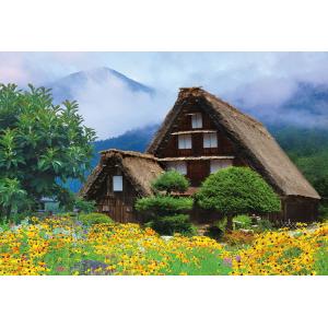 ジグソーパズル 300ピース 花彩る白川郷  ［CP-JS］  BEV-300-093