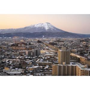 ジグソーパズル 300ピース 岩手県盛岡市「岩手山と冬の盛岡」   国内風景 CUT-300-399