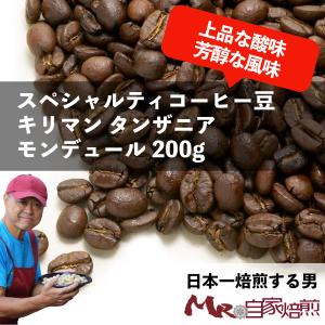 コーヒー豆 珈琲 キリマンジャロ AA 200g 自家焙煎 ドリップ 豊園茶舗