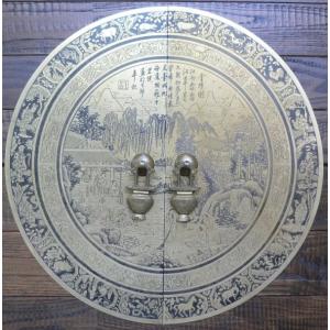中国伝統装飾金具 十二干支彫刻扉飾り引き手 B026 直径240mm 中国伝統装飾金具 十二干支彫刻扉飾り引き手 B026 直径240mm