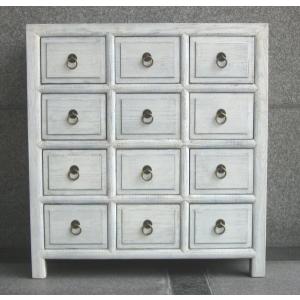 中国家具 F085 アジアン家具 アンティーク調 チェスト 薬棚 送料無料