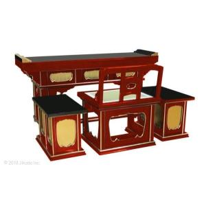 寺院仏具】 潤み塗り 慈光型の背高導師机(経机)セット 安心の 寺院仏具】 潤み塗り 慈光型の背高導師机(経机)セット 安心の