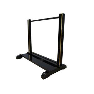 寺院仏具］ 中口火立(獅子付) 上磨 1尺3寸 【ローソク立】 : 仏壇