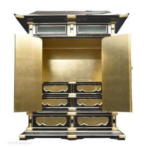 【寺院仏具】黒塗り 豪華金具付き ひな壇付き ...の詳細画像2