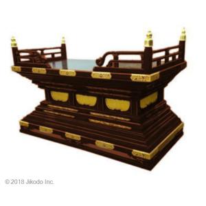 【寺院仏具】潤み塗り　大型須弥壇　 幅150センチ　安心の国産寺院仏具　自社工場にて製作　木製高級寺院仏具通販(受注生産品)(商品番号10197u)