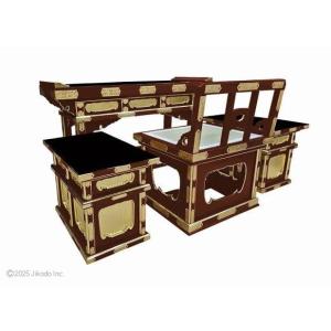 【寺院仏具】潤み塗り 前机と椅子型曲録と脇机セ...の詳細画像2