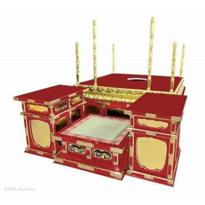 【寺院仏具】潤み塗り 4尺 幸心流型護摩壇 脇...の詳細画像4