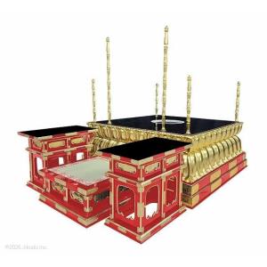 【寺院仏具】潤み塗り 4尺 伝流型護摩壇 脇机...の詳細画像5