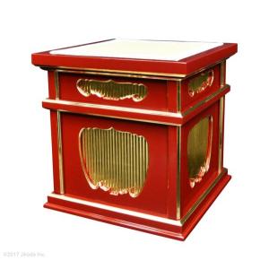 寺院仏具】幅60センチ 潤み塗りの高級礼盤 金具付き 各宗派対応 寺院仏具】幅60センチ 潤み塗りの高級礼盤 金具付き 各宗派対応