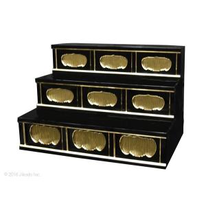 寺院仏具】潤み塗り 三間二段ひな壇 幅120cm×60cm×40cm サイズ 寺院仏具】潤み塗り 三間二段ひな壇 幅120cm×60cm×40cm サイズ