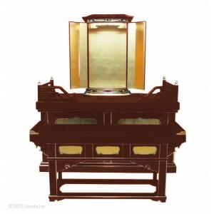 【寺院仏具】潤み塗り 須弥壇と厨子と前机セット...の詳細画像2