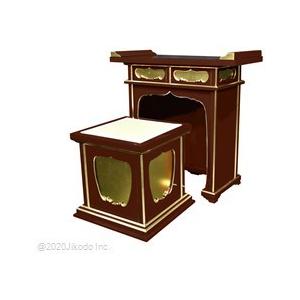 寺院仏具】黒塗り 慈光型 天反り背高経机(経机)セット 椅子式 寺院仏具】黒塗り 慈光型 天反り背高経机(経机)セット 椅子式