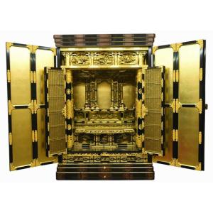 【特別販売展示品】大谷派　特大お仏壇(新品・長期在庫経年劣化有り) 幅124cm×高さ180cm お受け取りは4名様のお手伝いをお願いします (管理番号60055)
