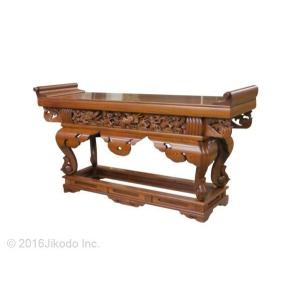 【特別販売展示品】国産高級品 欅製前机(幅約1...の詳細画像3