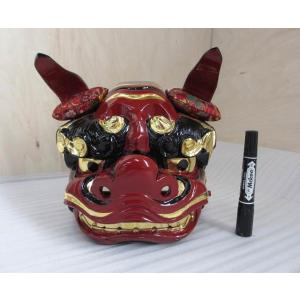 特別販売品】美品 獅子頭 権九郎 9寸(幅27.7cm高26cm奥24.5cm 特別販売品】美品 獅子頭 権九郎 9寸(幅27.7cm高26cm奥24.5cm