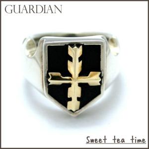 ガーディアン 指輪 メンズ GUARDIAN クロス ルビー サファイア