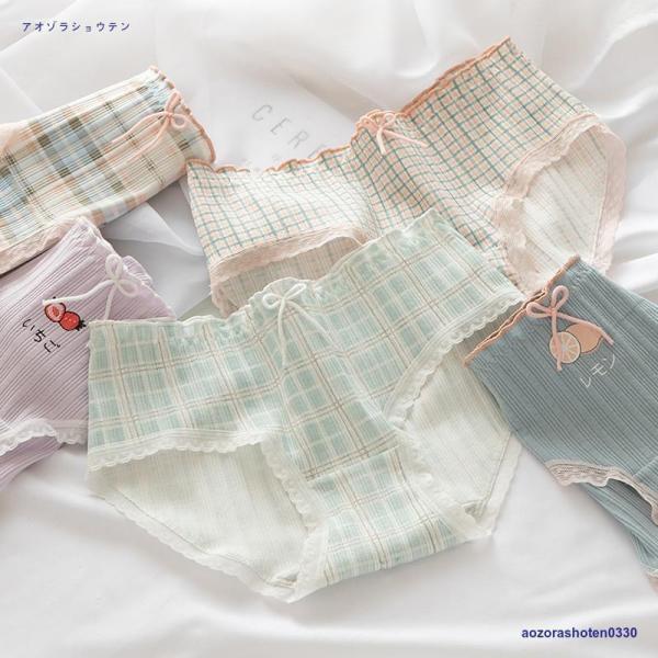 【値下げ】5枚セット ショーツレディース 綿 おしゃれ かわいい ショーツ 花柄 デザイン スタンダ...