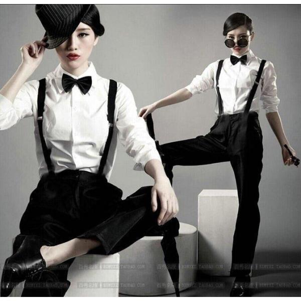 JAZZ　ジャッズダンス衣装　サロペット　クラブ衣装　舞台演出服　レディースダンスウェア　団体服　ス...