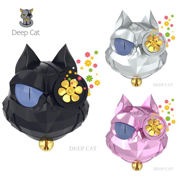 DEEP CAT 車用消臭芳香剤 車の芳香剤 エアコン 吹き出し口 アクセサリー 猫形 車用ベント香...