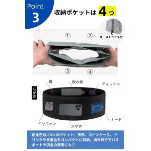 ランニングポーチ ウエストポーチ バッグ 洗濯...の詳細画像5