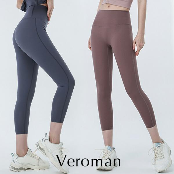 レギンス レディース スポーツ 7分丈 ヨガウェア ハイウエスト 美脚 クスミカラー ppi-lef...
