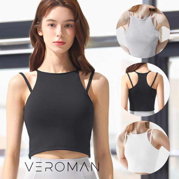 ヨガウェア タンクトップ ヨガ カップつき トップス ホットヨガ レディース トレーニング スポーツ...