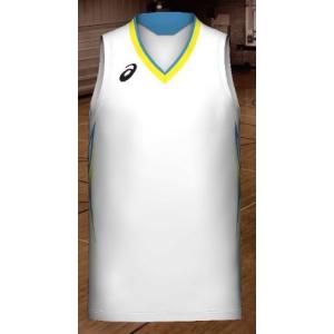 アシックス　プリントオーダーコンポ受注生産 ゲームシャツ（メンズ）バスケットボールウエア PA15｜jimmy-sp