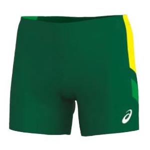 asics ブラトップとランニングショーツ グリーン/ブラック ASICS（アシックス） オーダーコンポ受注生産 ブラトップ（レディス