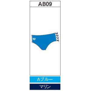 アリーナ　カスタムオーダー受注生産 スクールスイムウエア（メンズ） OAR-S005-AB09　ベースカラー：Aブルー