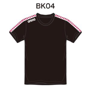 アリーナ　カスタムオーダー受注生産 Tシャツ（ユニセックス）チームウエア OSS4HTU010-BK04　ベースカラー：ブラック｜jimmy-sp