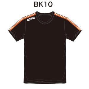 アリーナ　カスタムオーダー受注生産 Tシャツ（ユニセックス）チームウエア OSS4HTU010-BK10　ベースカラー：ブラック｜jimmy-sp