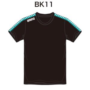 アリーナ　カスタムオーダー受注生産 Tシャツ（ユニセックス）チームウエア OSS4HTU010-BK11　ベースカラー：ブラック｜jimmy-sp