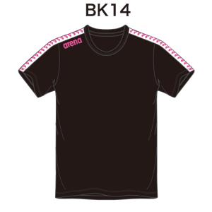 アリーナ　カスタムオーダー受注生産 Tシャツ（ユニセックス）チームウエア OSS4HTU010-BK14　ベースカラー：ブラック｜jimmy-sp
