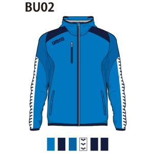 アリーナ　カスタムオーダー受注生産 ウインドジャケット（ユニセックス）チームウエア OSS4JKU001-BU02　ベースカラー：ブルー｜jimmy-sp