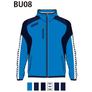 アリーナ　カスタムオーダー受注生産 ウインドジャケット（ユニセックス）チームウエア OSS4JKU001-BU08　ベースカラー：ブルー｜jimmy-sp