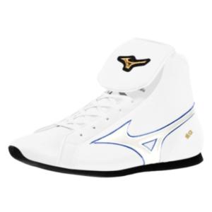 Mizuno ボクシングシューズ ハイカット ホワイト Mizuno 別注ボクシングシューズ (ショートタイプ) / センター