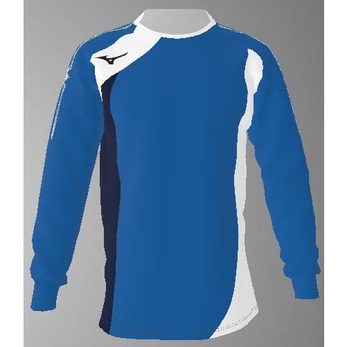 ミズノカスタムオーダー受注生産 ゲームシャツ長袖スタンド衿（ユニセックス）バレーボールウエア　テクノ...